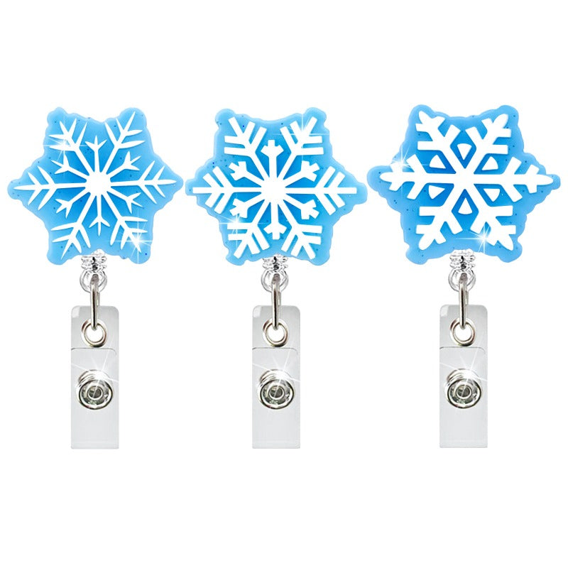 Wholesale Snowflake Telescopic Keychain