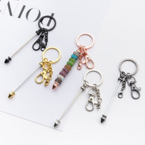 Wholesale's New Bead DIY Multi-color Metal Handmade Keychains