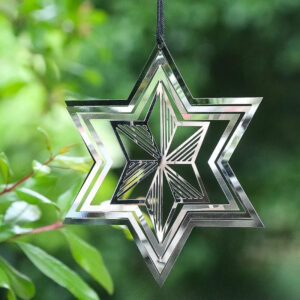 Wholesale 3D Hexagonal Stainless Steel Rotating Wind Chimes