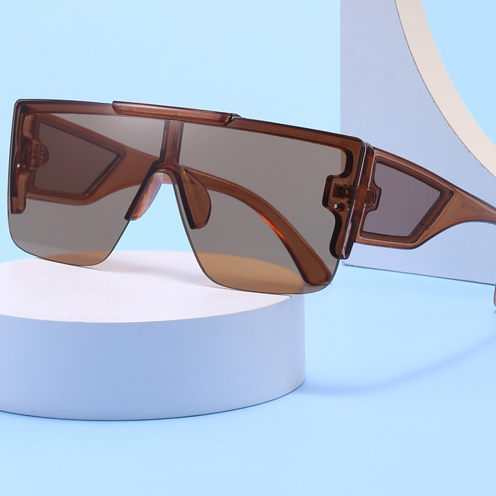 Wholesale PC Frameless Conjoined Square Sunglasses