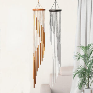 02f972e539c7185c9b7f5525c987094a Wholesale Aluminum Tube Rotating Pine Wind Chimes