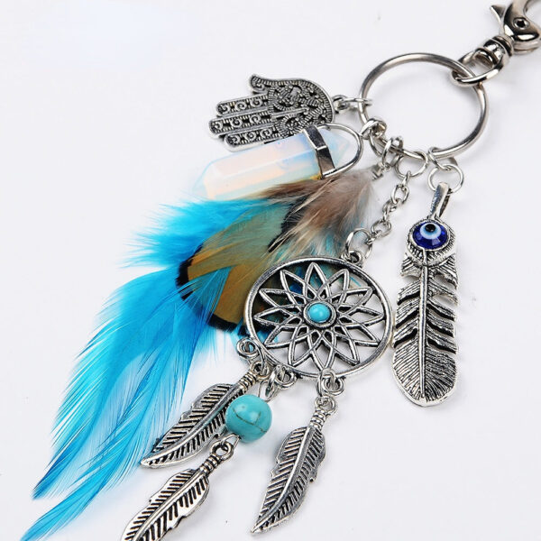 Wholesale Alloy Bohemian Dream Catcher Keychain
