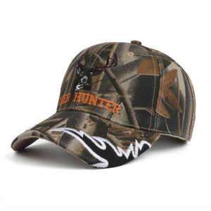 Wholesale Cotton Camouflage Deer Head Embroidered Cap