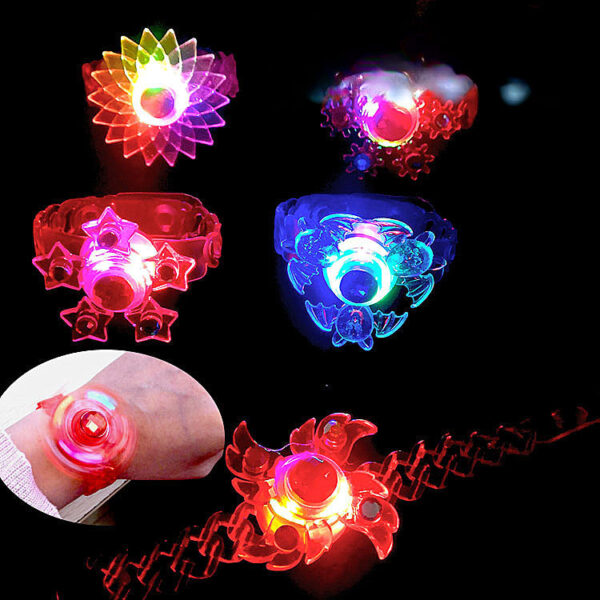 049d9855e1ef3307fa001952e3981ee8 Wholesale Creative Rotating Gyroscopes with Diamonds, LED Children's Luminous Plastic Watches, Toys
