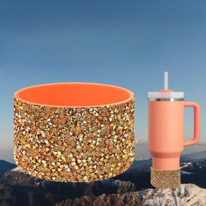 Wholesale New Diamond Silicone Ice Fighter Cup Sports Water Bottle Space Cup Cup Bottom Cover