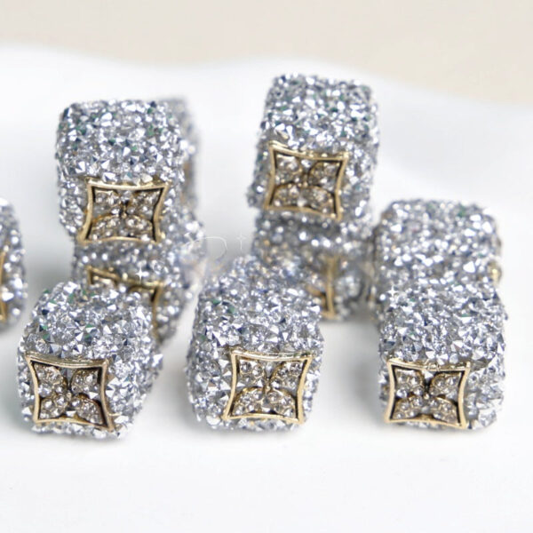 Wholesale Valentine's Day Black Square Acrylic Sugar Beads