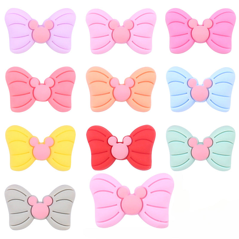 Wholesale Baby Cartoon Silicone Animal Bow Teether