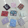 Wholesale PU Printing Card Bag Creative Key Chain