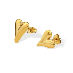 0b37379be00015efd83d82b6bf50a1f3 Wholesale 14K Gold Plated Stainless Steel Love Metal Earrings