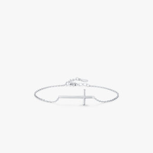 0d5ef3f45902bce97e3e6f4d7aeeaeef Wholesale S925 Sterling Silver Mirror Design Sense Cross Bracelet OLY-BT-MoD007