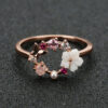Wholesale Copper Butterfly Flower Rings