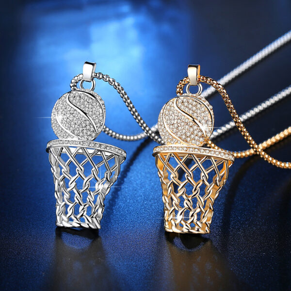 Wholesale Basketball Hoop Necklace Alloy