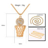 Wholesale Basketball Hoop Necklace Alloy