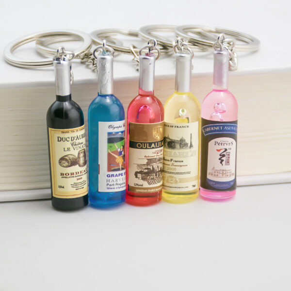 10171909495_1403893436 Wholesale Resin Imitation Red Wine Bottle Beverage Bottle Keychain
