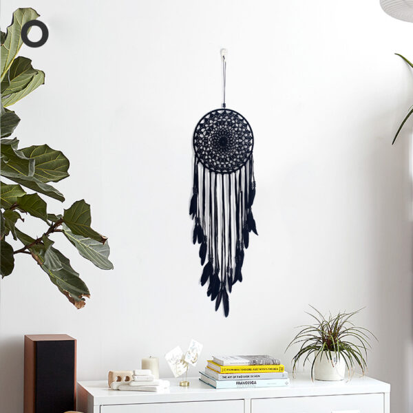 Wholesale Fleece White Feather Dream Catcher