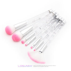 Silver quicksand handle-white powder peak hair-silver mouth tube [liquid handle] 100% no oil leakage-[including transparent PVC bag]