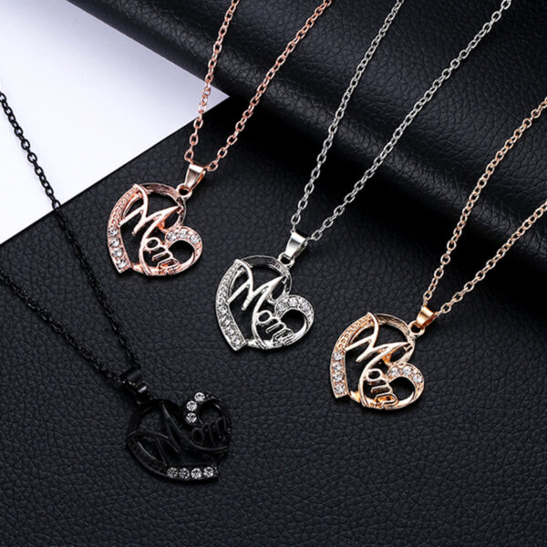 Wholesale Best Selling Mother's Day Joker MOM Love Diamond Necklace