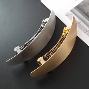 Wholesale Metal Glossy Long Oval Hair Clips