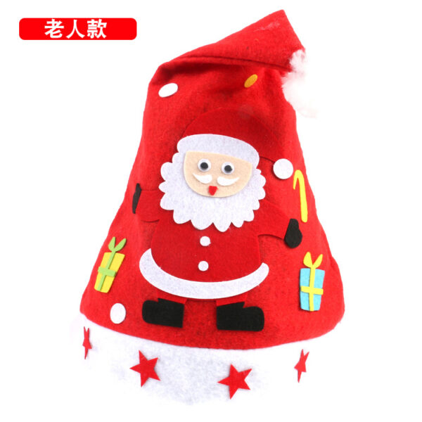 Wholesale Handmade DIY Christmas Hat Kindergarten Creative DIY Production Material Pack