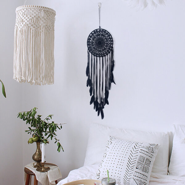 Wholesale Fleece White Feather Dream Catcher