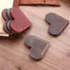 Wholesale Genuine Leather Heart Shaped Bookmarks