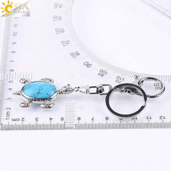 10296804515_950170408 Wholesale Natural Stone Crystal Sea Turtle Keychain