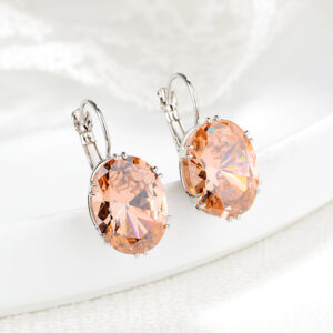 Wholesale Multicolor Gemstones Copper Earrings