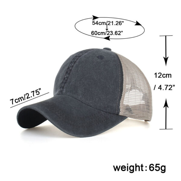 10345743429_2040267171 Wholesale Washed Cotton Smooth Mesh Baseball Cap