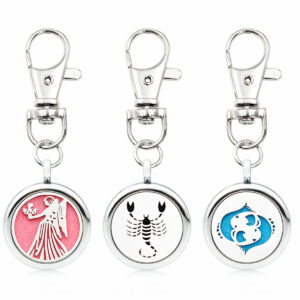 10347495826_117151780 Wholesale Alloy Zodiac Aromatherapy Essential Oil Keychain