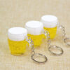 Wholesale Acrylic Imitation Beer Mug Creative Key Chain