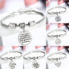 10357121203_2145029586 Wholesale Family Members Affection Alloy Lettering Bracelet