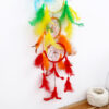 Wholesale Feather Colorful Wind Chime Dream Catching Net