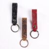 Wholesale Leather Printed Metal Keychains