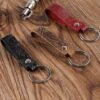 Wholesale Leather Printed Metal Keychains