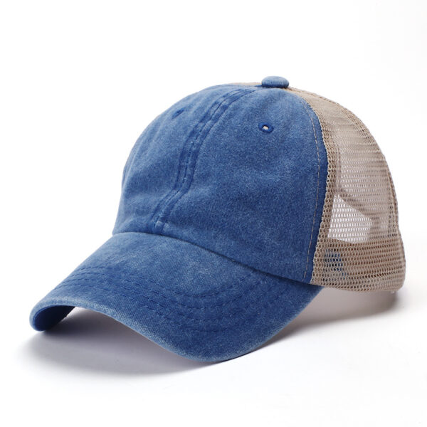 10421607138_1514649954-1 Wholesale Retro Baseball Cap Washed Cotton Solid Color Mesh Cap