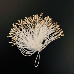 White. / One is equal to 100