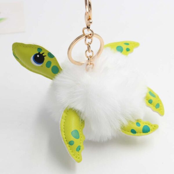 Wholesale Turtle Fur Balls Keychains