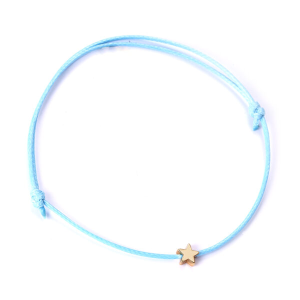 10470968385_343533664-1 Wholesale Make A Wish Paper Card Five-pointed Star Crown Cross Leather Cord Adjustable Braided Bracelet