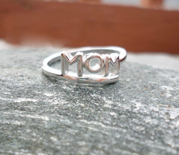 Wholesale Mother's Day White-plated Steel Brass Rings