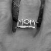 Wholesale Mother's Day White-plated Steel Brass Rings