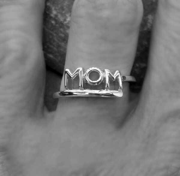 Wholesale Mother's Day White-plated Steel Brass Rings