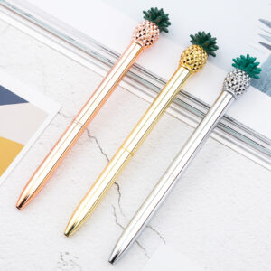 10493163004_1399852192-1 Wholesale Cute Pineapple Ballpoint pen Business Gift Metal Signature pen Printing Advertising Hotel Metal Pineapple pen