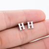 Wholesale 26 Letter Alloy Ear Studs