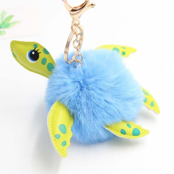Wholesale Turtle Fur Balls Keychains