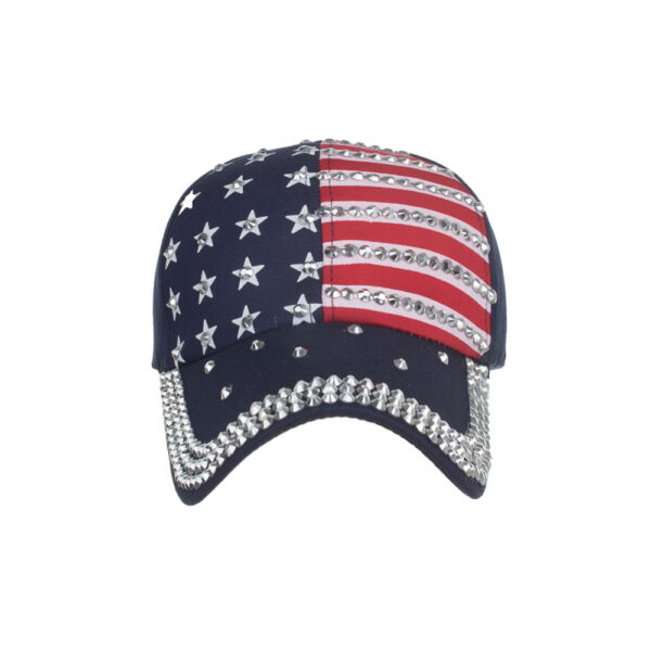 10519910974_2040267171 Wholesale Cotton American Flag Star Print Baseball Cap