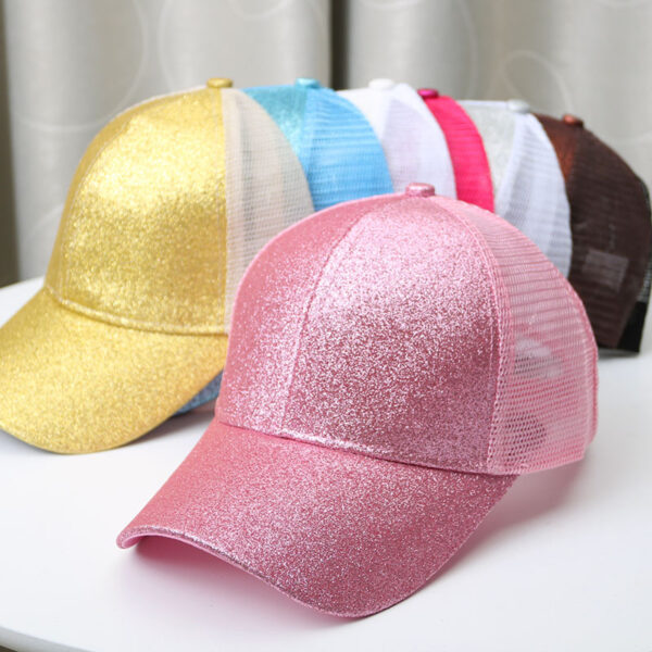 10536305627_1897001181 Wholesale Cotton Sequin Fluorescent Baseball Cap