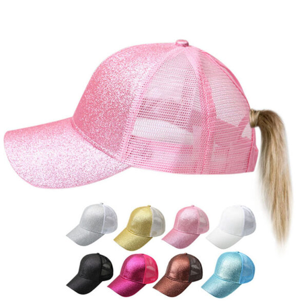 10536344067_1897001181 Wholesale Cotton Sequin Fluorescent Baseball Cap