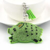Wholesale Velvet Inlaid Diamond Wild Boar Keychains