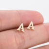 Wholesale 26 Letter Alloy Ear Studs