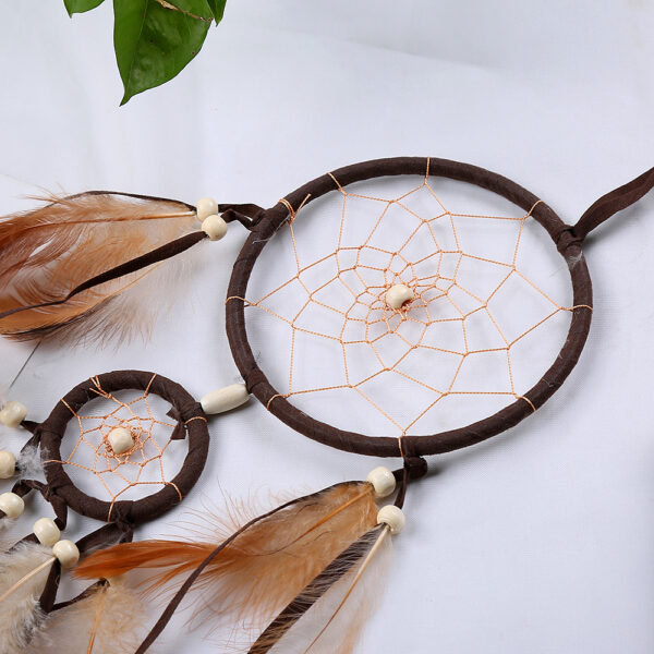 Wholesale of Two Ring Feather Dream Catchers